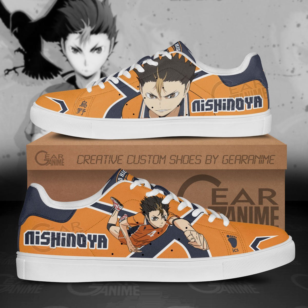 Yu Nishinoya Custom Anime Classic Court Shoes