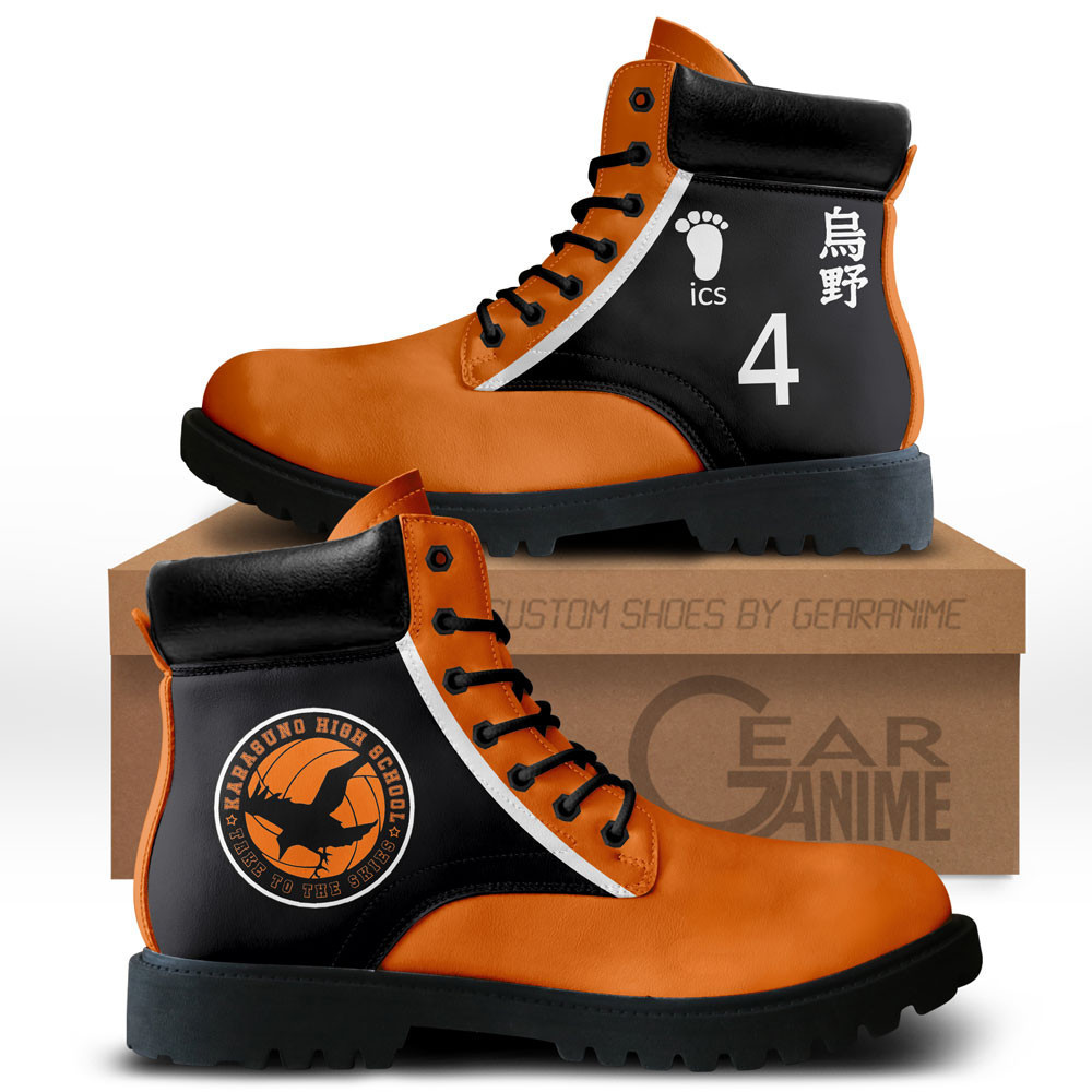 Yu Nishinoya Custom Anime Combat Boots NTT111