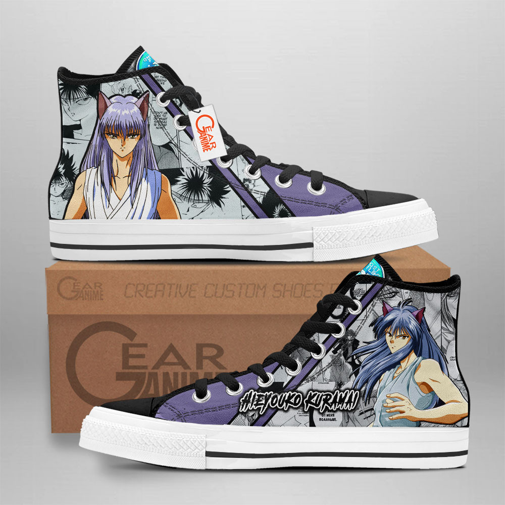Yu Yu Hakusho Youko Kurama Custom Anime High-Top Canvas Shoes NTT090