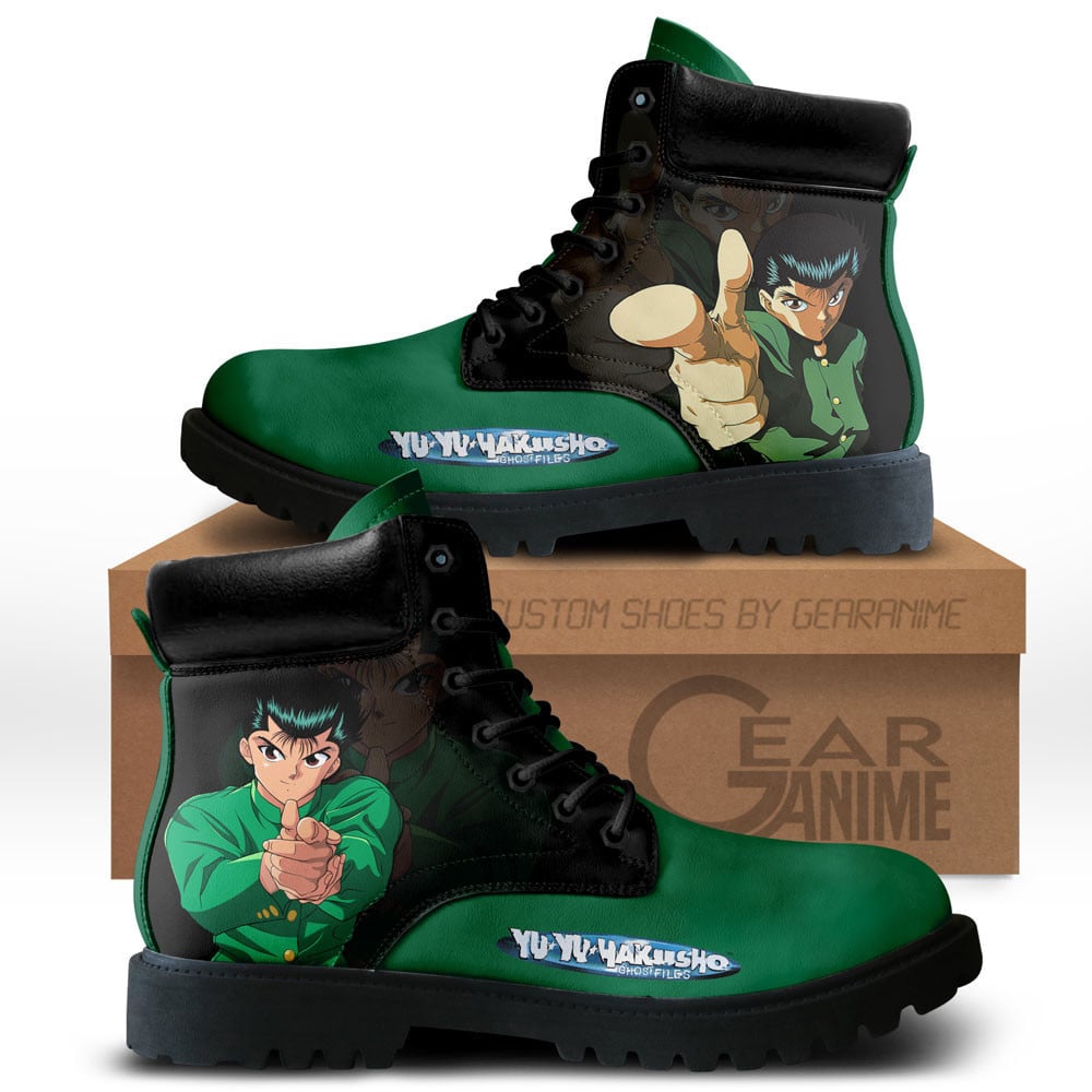 Yu Yu Hakusho Yusuke Urameshi Custom Anime Combat Boots