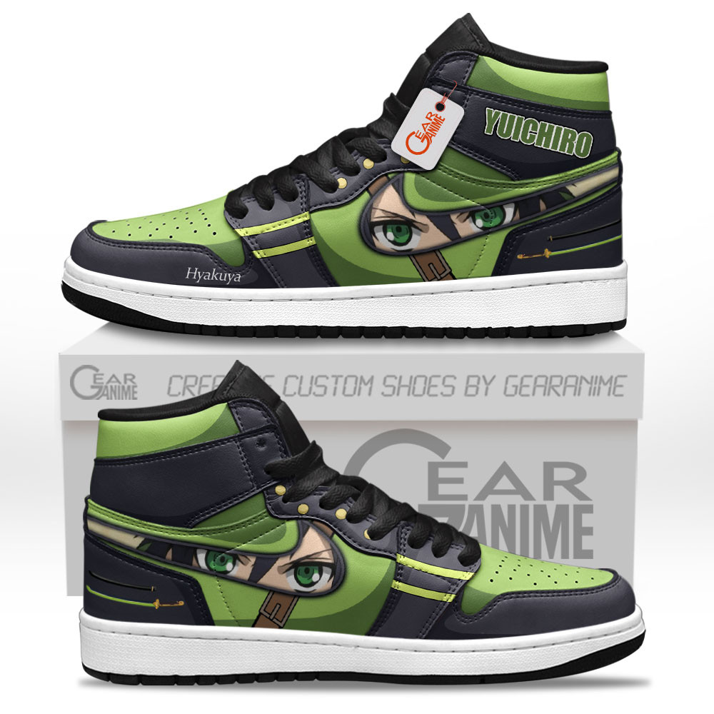 Yuichiro Hyakuya Custom Anime High-Top Leather Sneakers Seraph Of The End