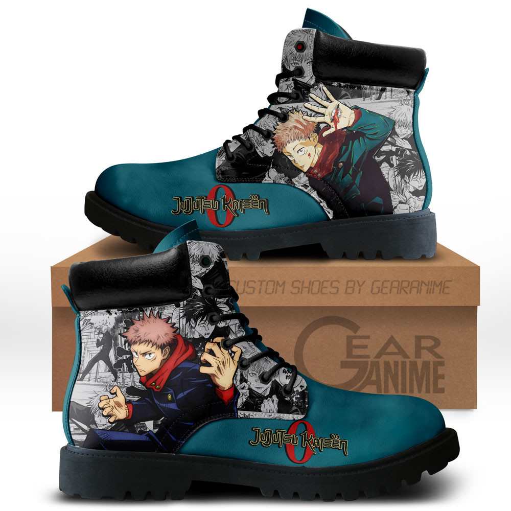 Yuji Itadori Custom Anime Combat Boots NTT111