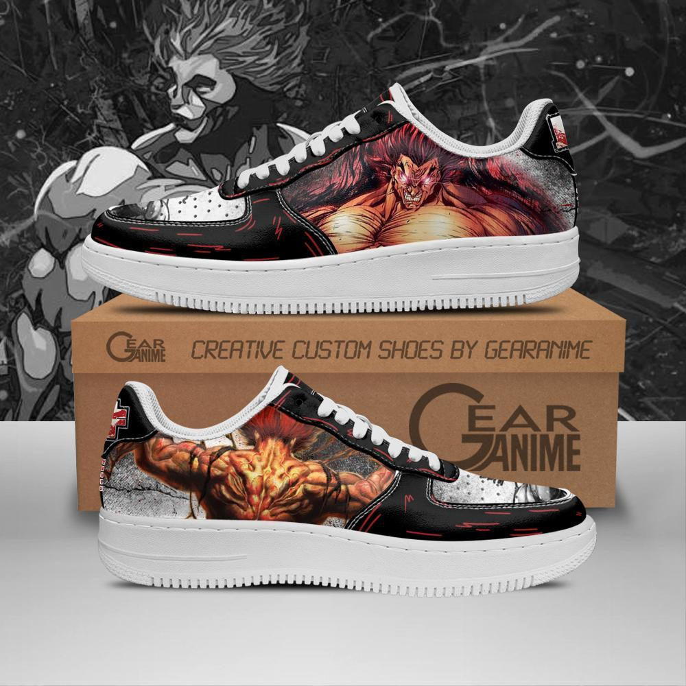 Yujiro Hanma Custom Anime Low-Top Leather Sneakers