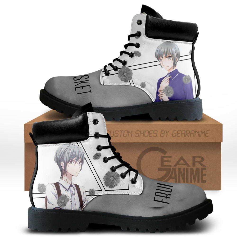 Yuki Sohma Custom Anime Combat Boots MV0512