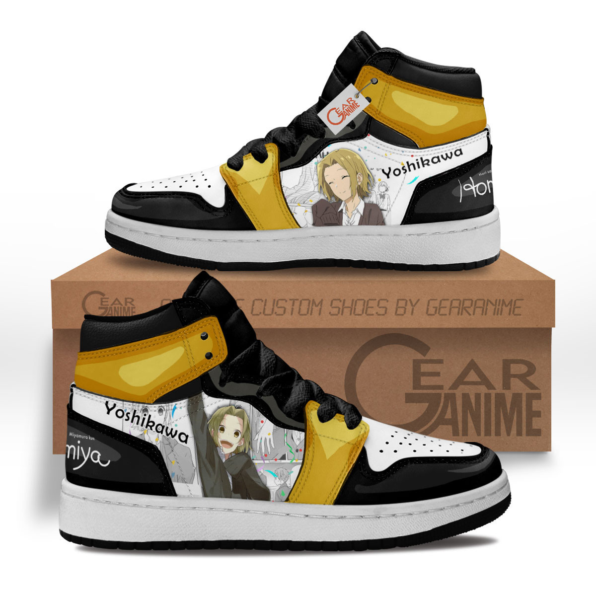 Yuki Yoshikawa Custom Anime Kids High-Top Leather Sneakers Horimiya Shoes MV2002