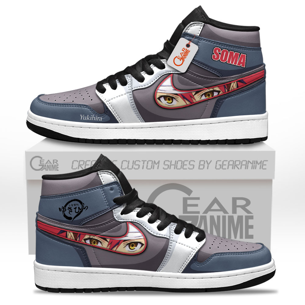 Yukihira Soma Custom Anime High-Top Leather Sneakers