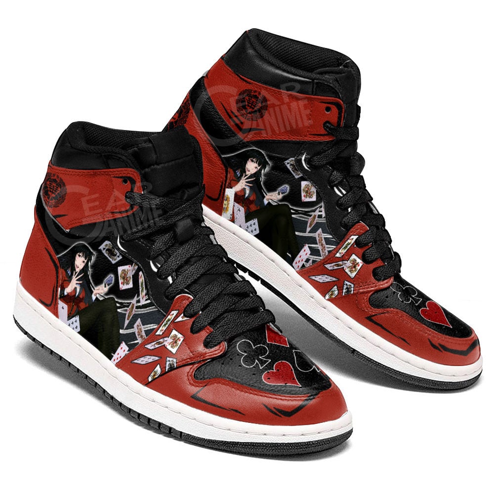 Yumeko Jabami Custom Anime High-Top Leather Sneakers Personalized