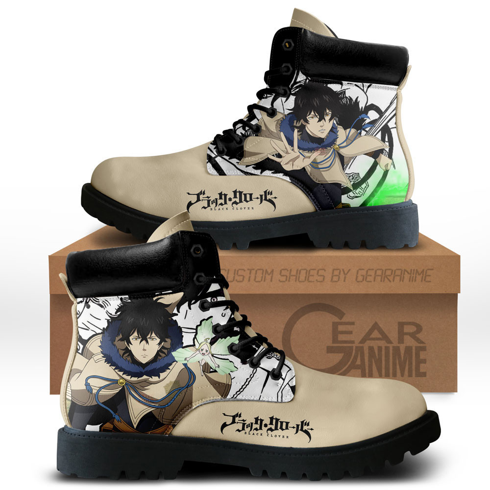 Yuno Grinberryall Custom Anime Combat Boots NTT071