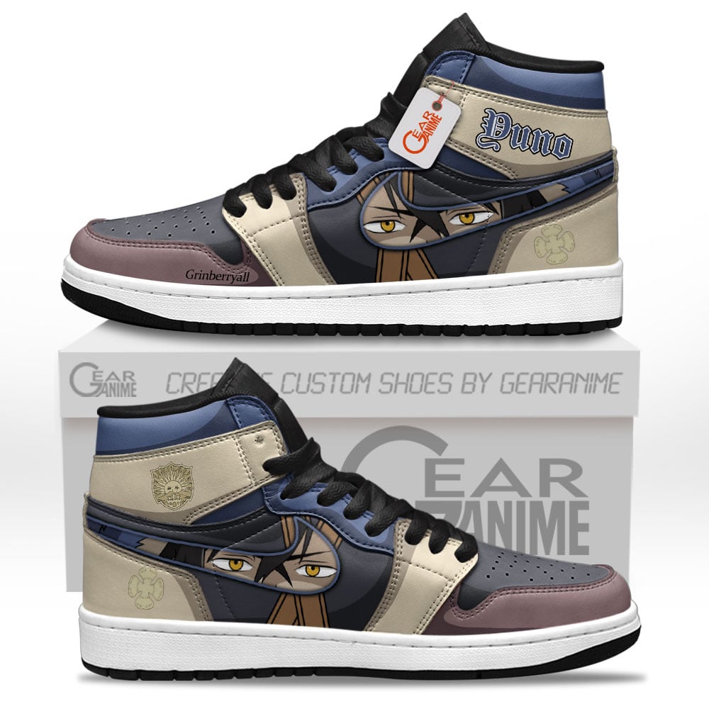 Yuno Grinberryall High-Top Leather Sneakers Custom Name