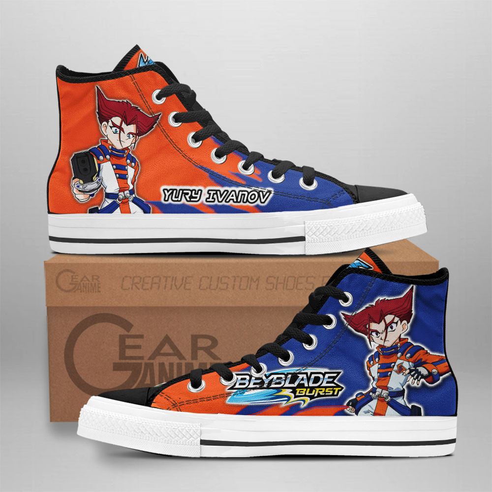 Yuriy Ivanov Custom Anime High-Top Canvas Shoes Beyblade NTT290