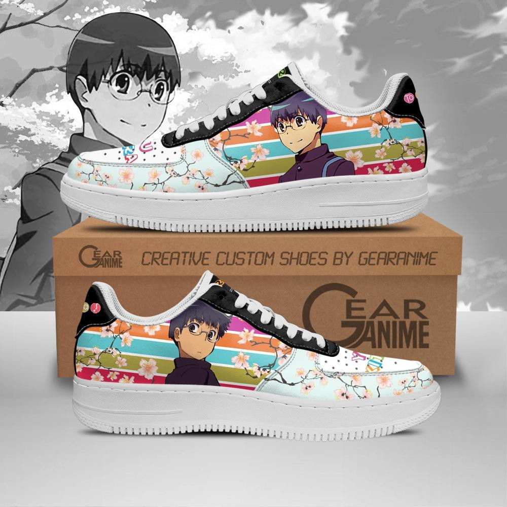Yusaku Kitamura Custom Anime Low-Top Leather Sneakers