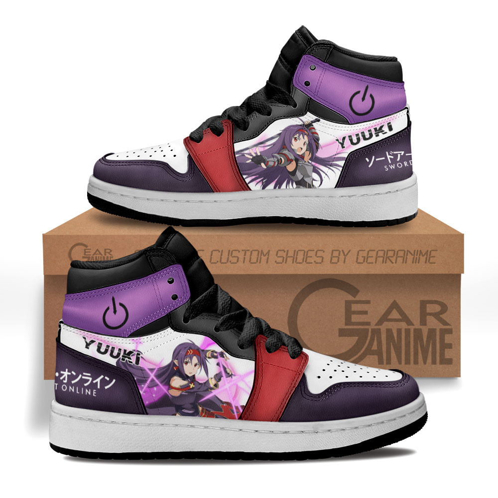 Yuuki Custom Anime Kids High-Top Leather Sneakers MV2102