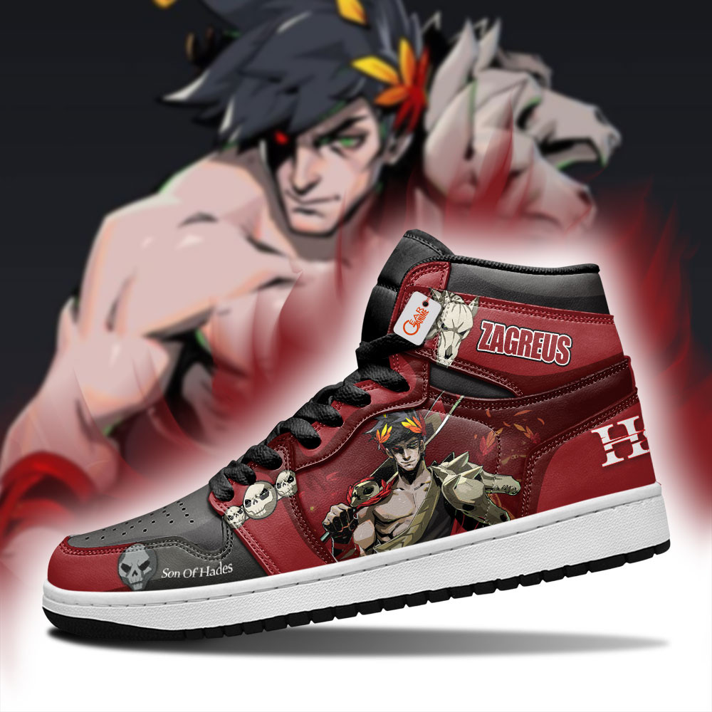 Zagreus Son Of Hades Custom Gaming High-Top Leather Sneakers Games Hades Custom Name