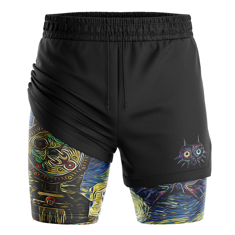 Zelda Majora’s Mask Starry Night 2-in-1 Performance Shorts