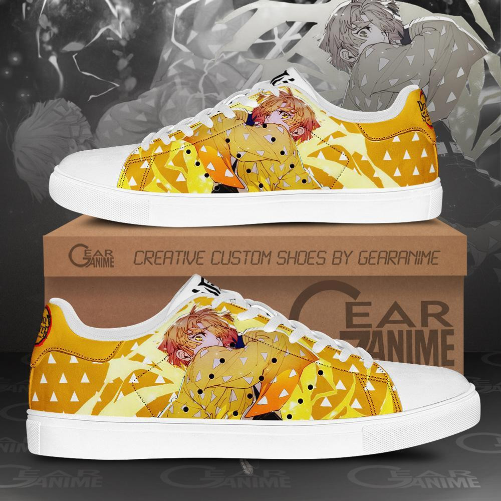 Zenitsu Custom Anime Classic Court Shoes Serious Moment