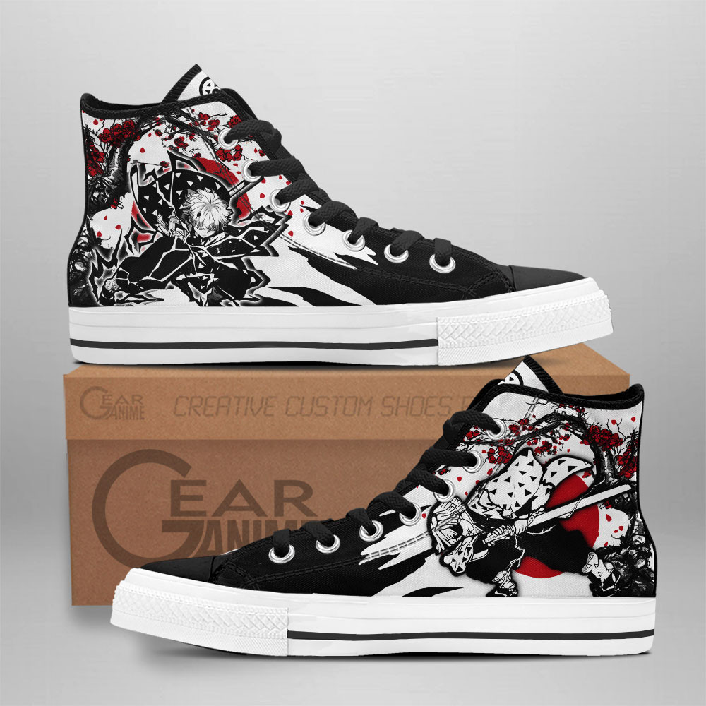 Zenitsu Custom Anime High-Top Canvas Shoes
