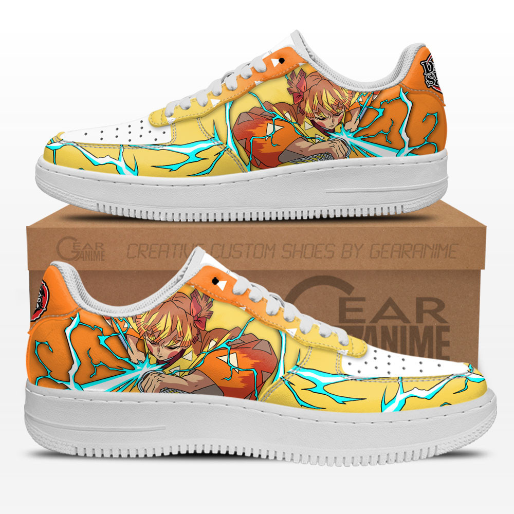 Zenitsu Custom Anime Low-Top Leather Sneakers