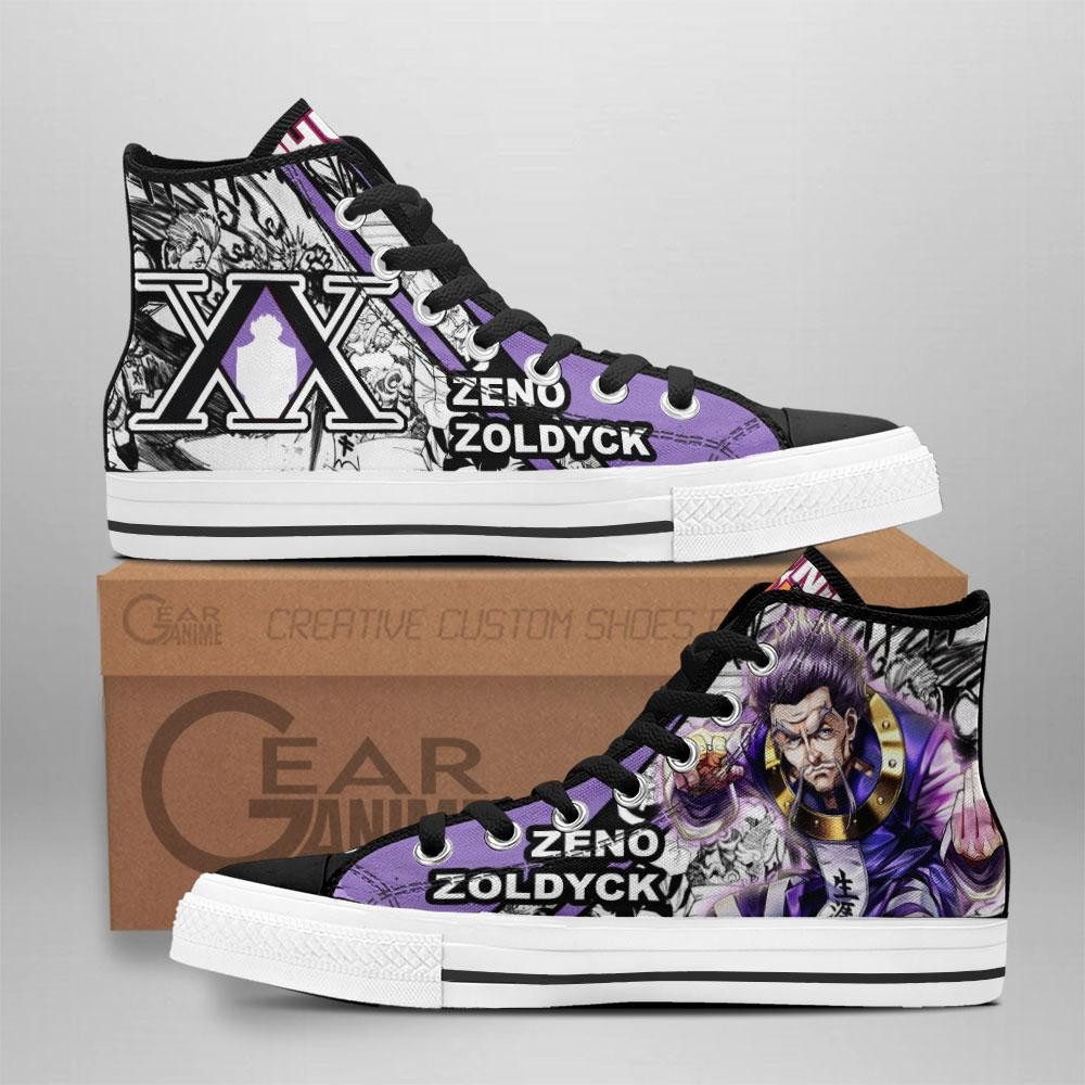 Zeno Zoldyck Custom Anime High-Top Canvas Shoes TT2608