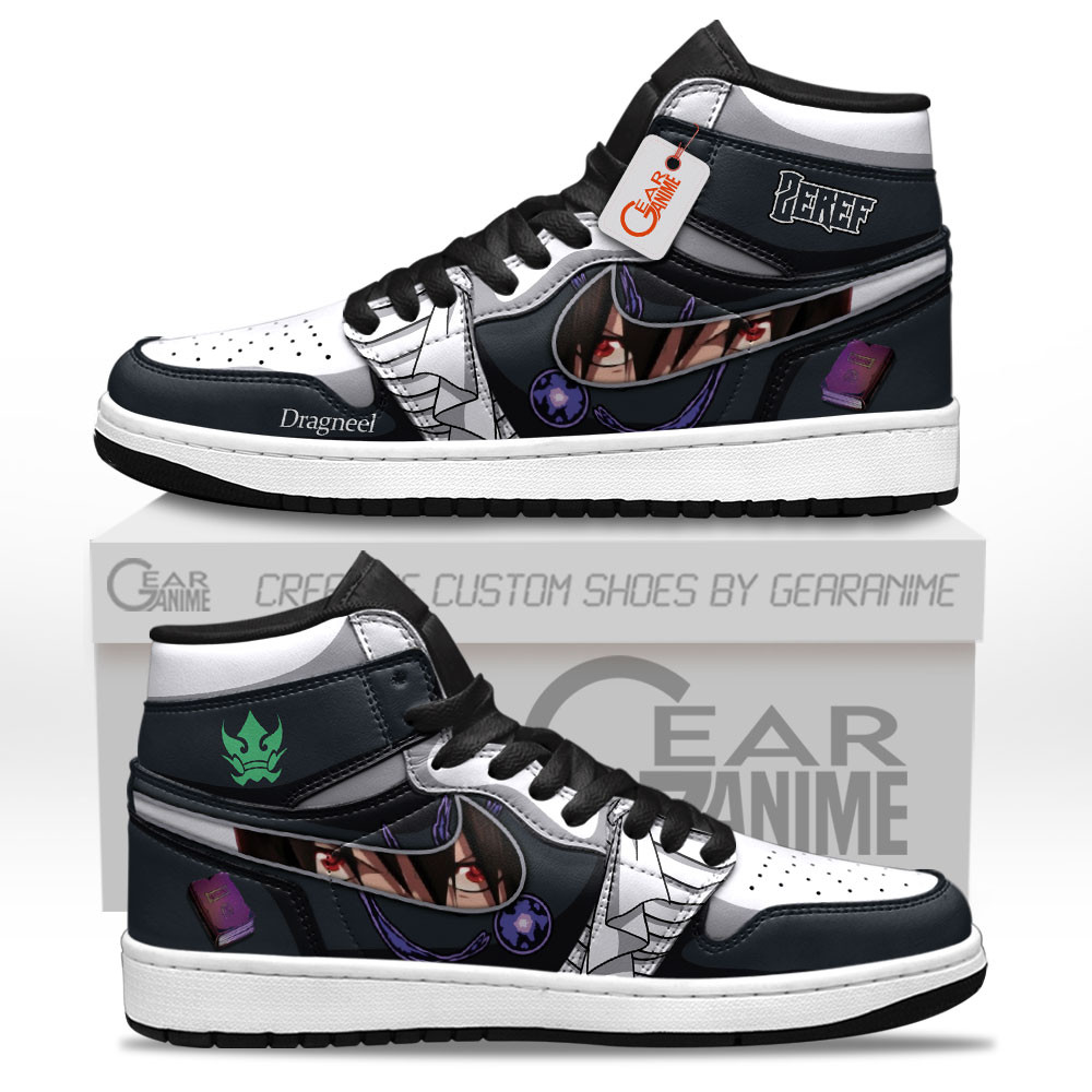 Zeref Dragneel High-Top Leather Sneakers Custom Name