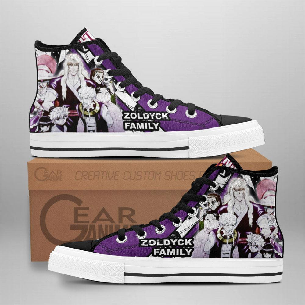 Zoldyck Family Custom Anime High-Top Canvas Shoes TT2608
