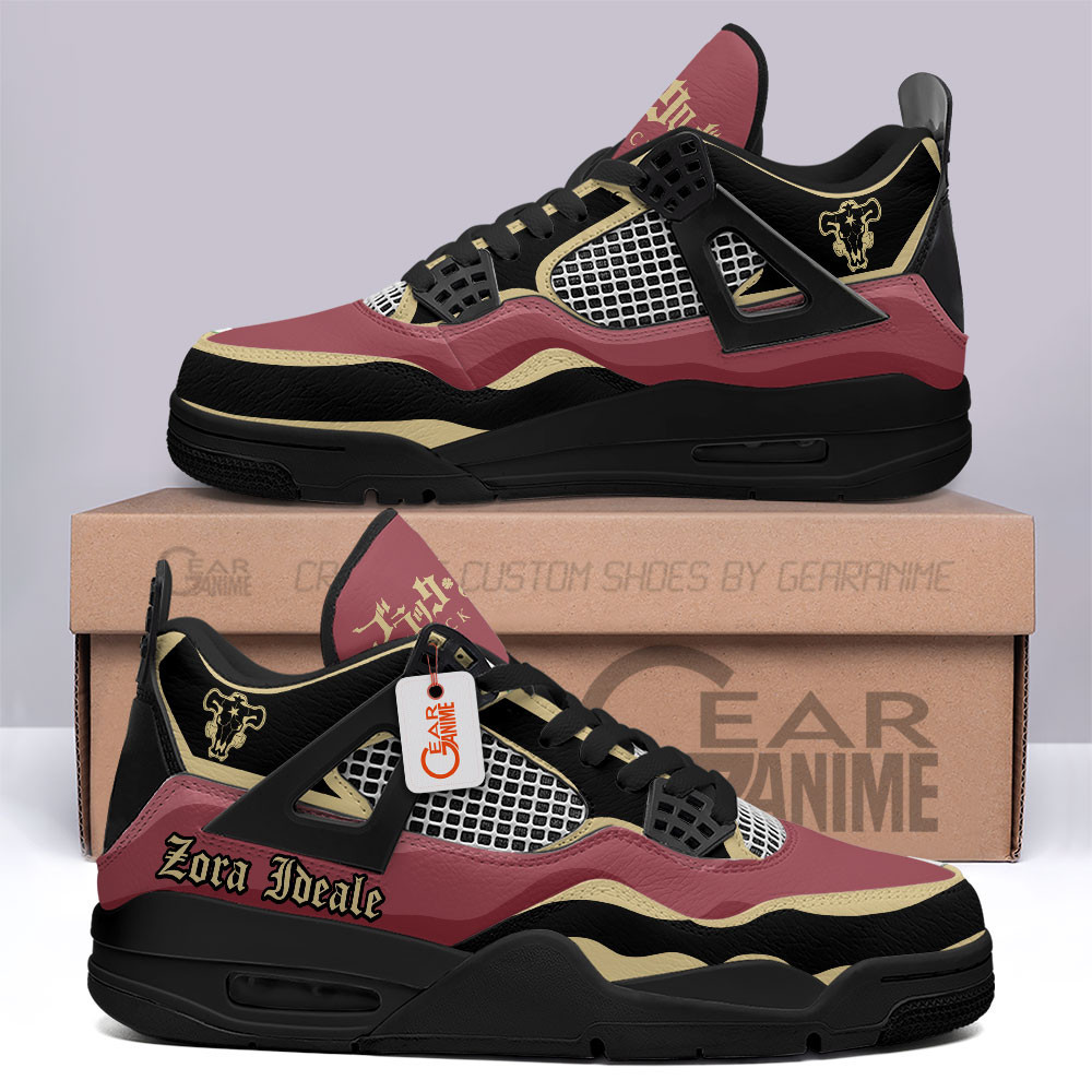Zora Ideale Retro 4 Leather Sneakers Custom Name