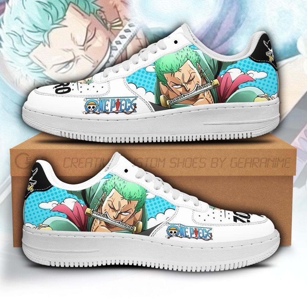 Zoro Custom Anime Low-Top Leather Sneakers