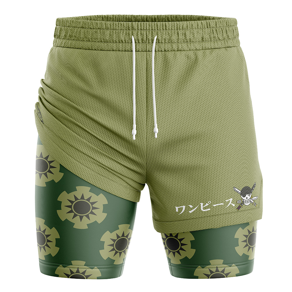 Zoro Wano One Piece 2-in-1 Performance Shorts