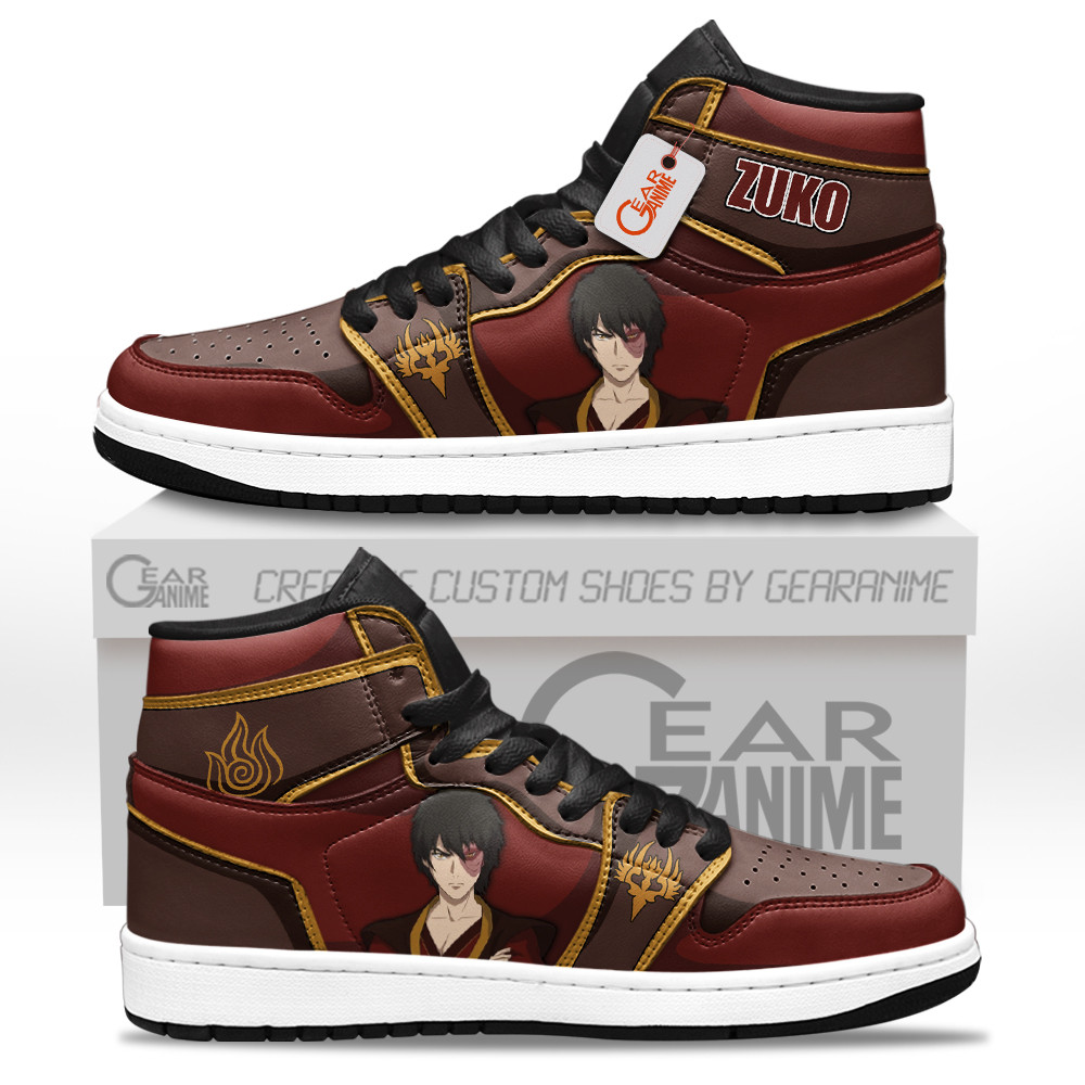 Zuko High-Top Leather Sneakers Custom Name