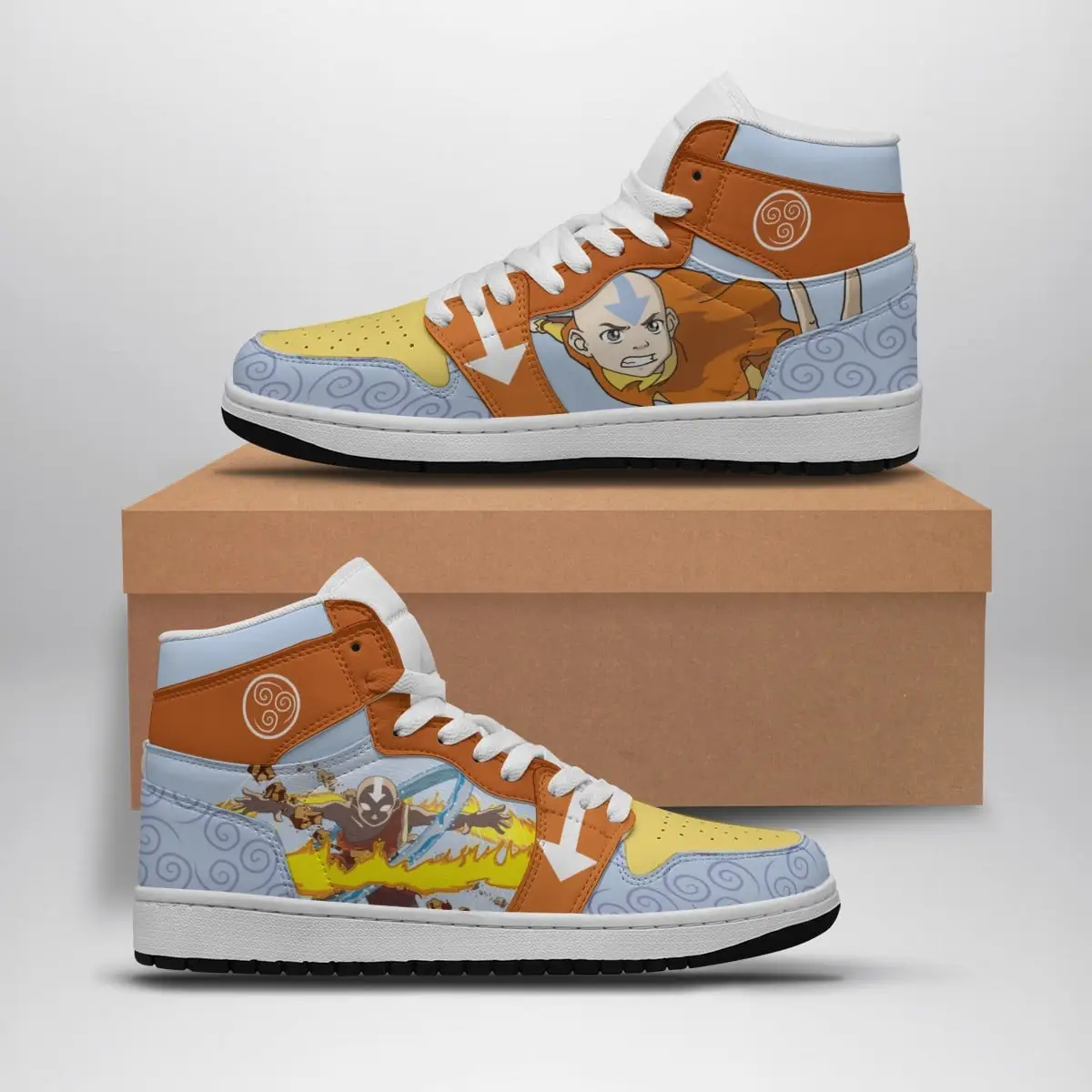 Aang Avatar Air Jordan 1 Shoes