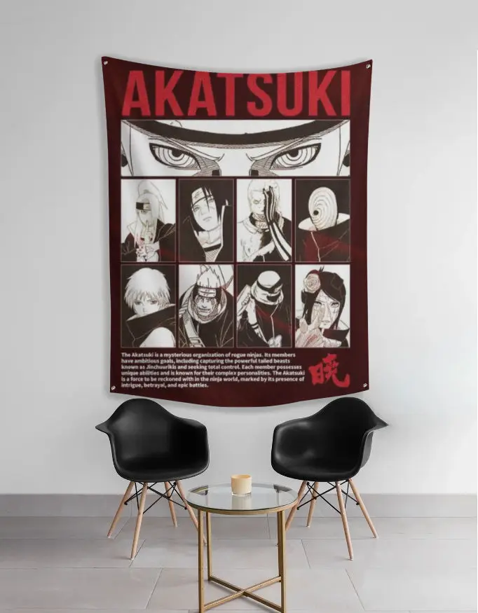 Akatsuki wall tapestry - Premium Naruto Art