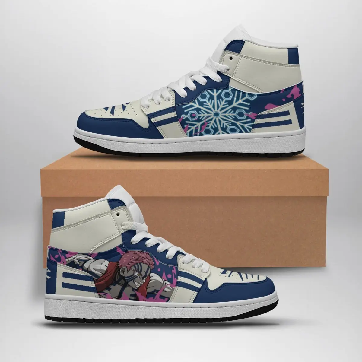 Akaza Demon Slayer Air Jordan 1 Shoes