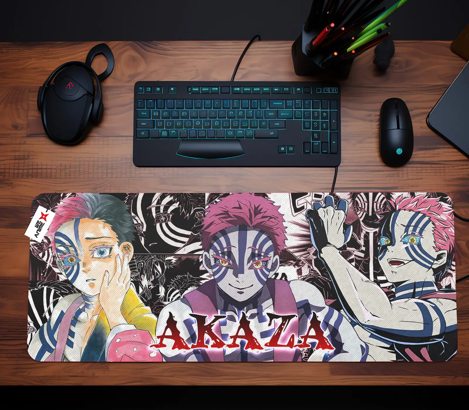 Akaza Mouse Mat Personalized Name