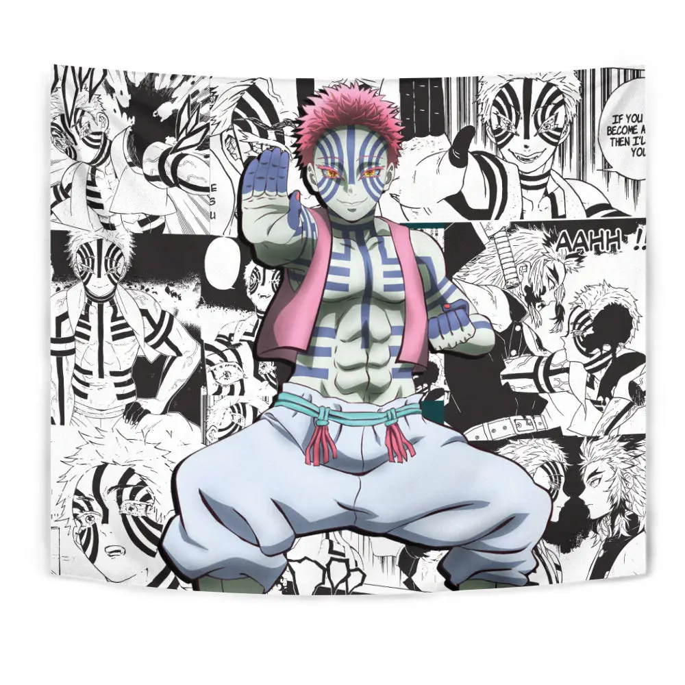 Akaza Tapestry Custom Anime Manga Wall Decor