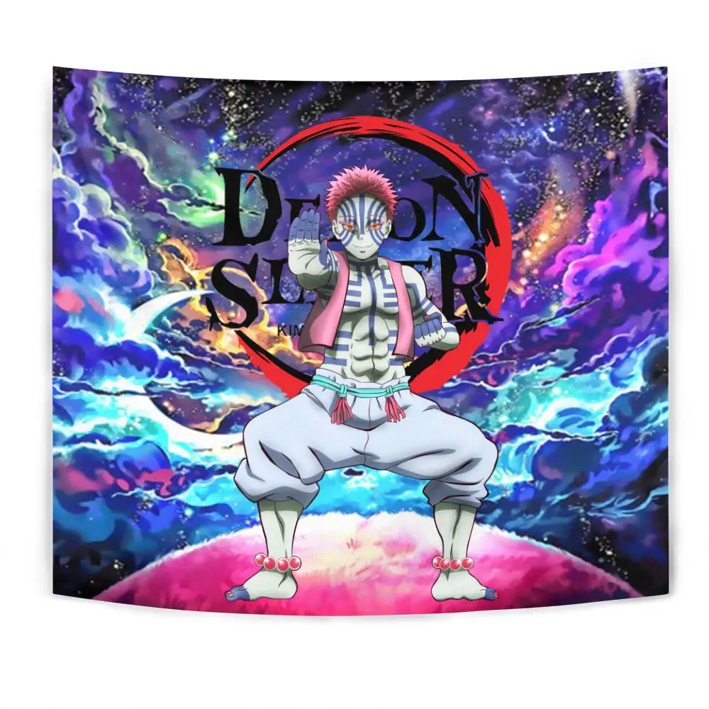 Akaza Tapestry Custom Galaxy Anime Wall Decor