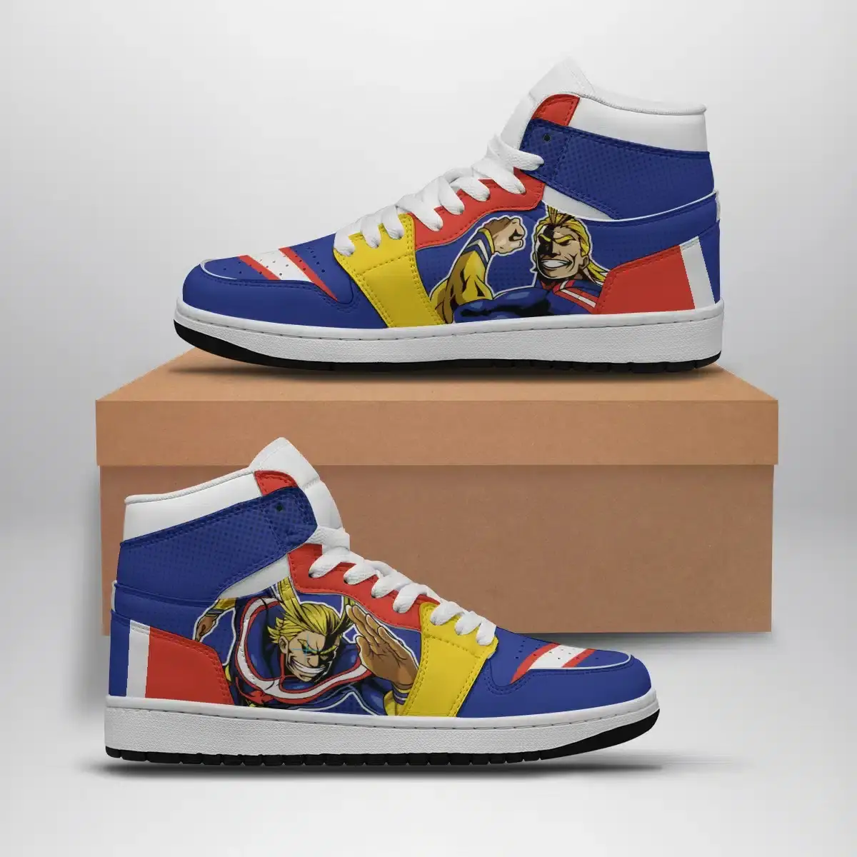 All Might My Hero Academia Air Jordan 1 Shoes