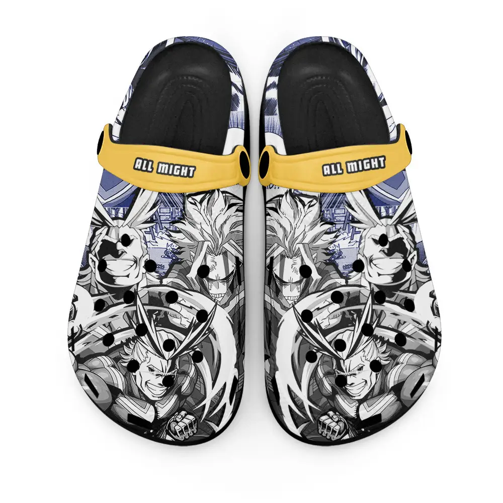 All Might Personalized Anime Clogs