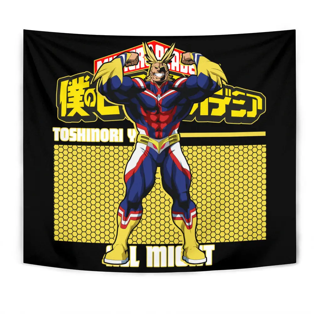 All Might Tapestry Custom Anime Wall Decor