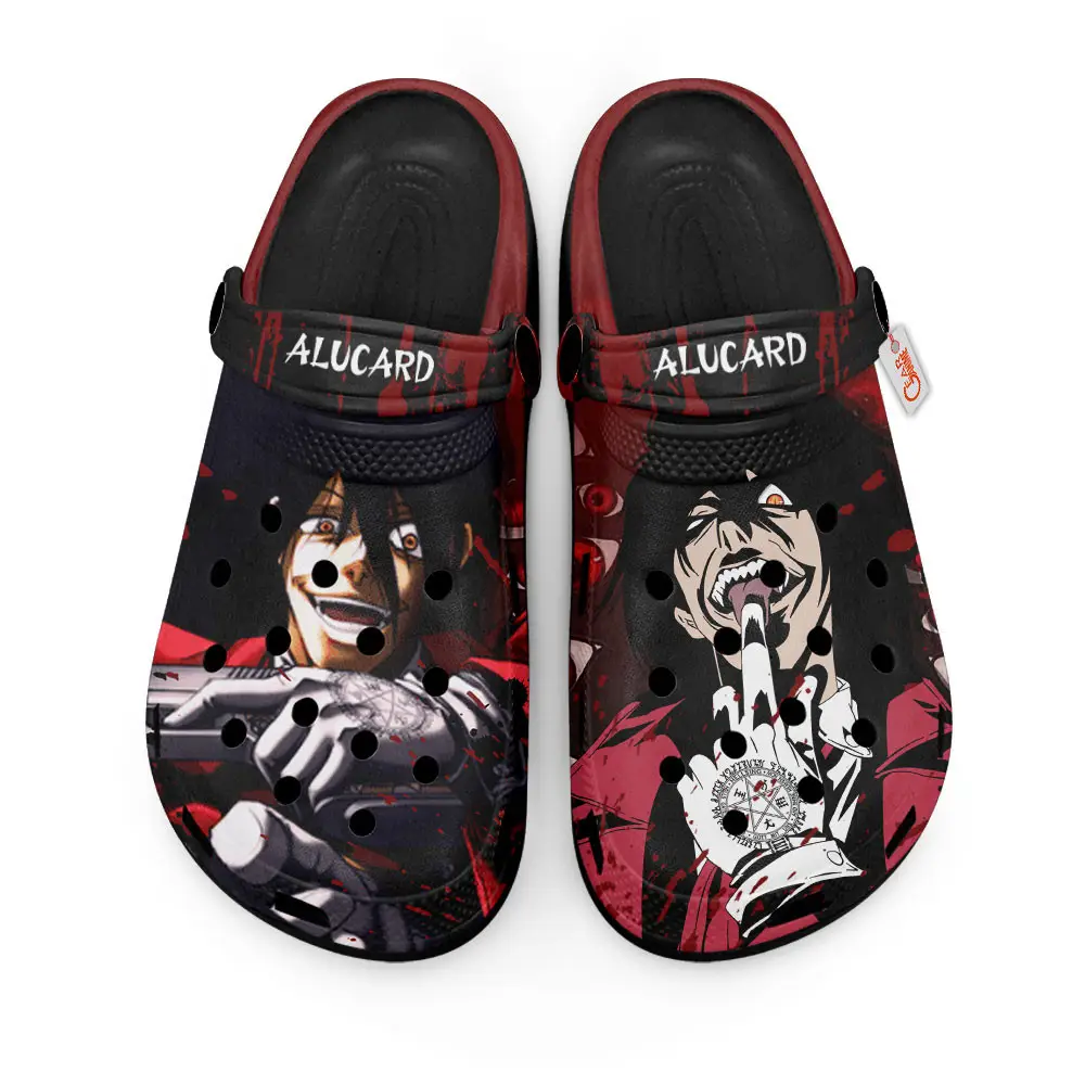 Alucard Horror Halloween Edition Custom Anime Clogs