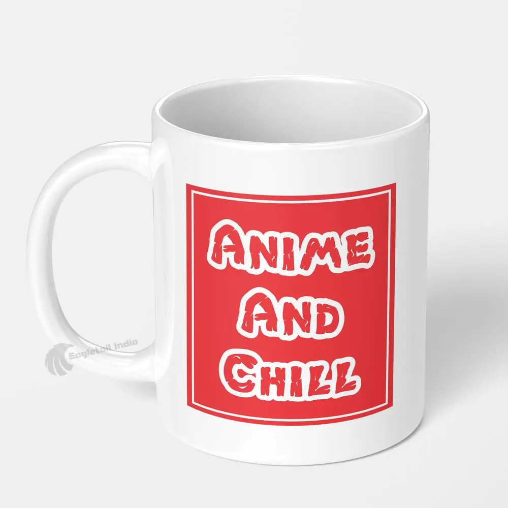Anime And Chill Printed Coffee Mug - Eagletail India