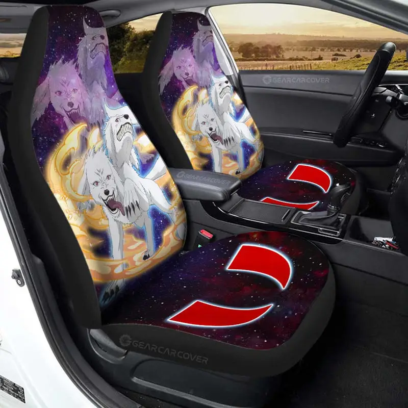 Anime Car Seat Covers Custom Akamaru Galaxy Style Car Accessories 