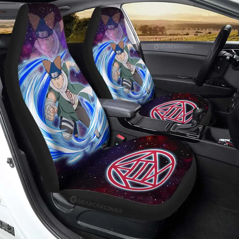 Anime Car Seat Covers Custom Akimichi Chouji Galaxy Style Car Accessories 