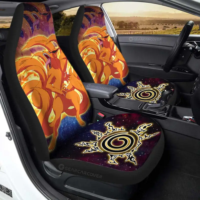 Anime Car Seat Covers Custom Kurama Galaxy Style Car Accessories 