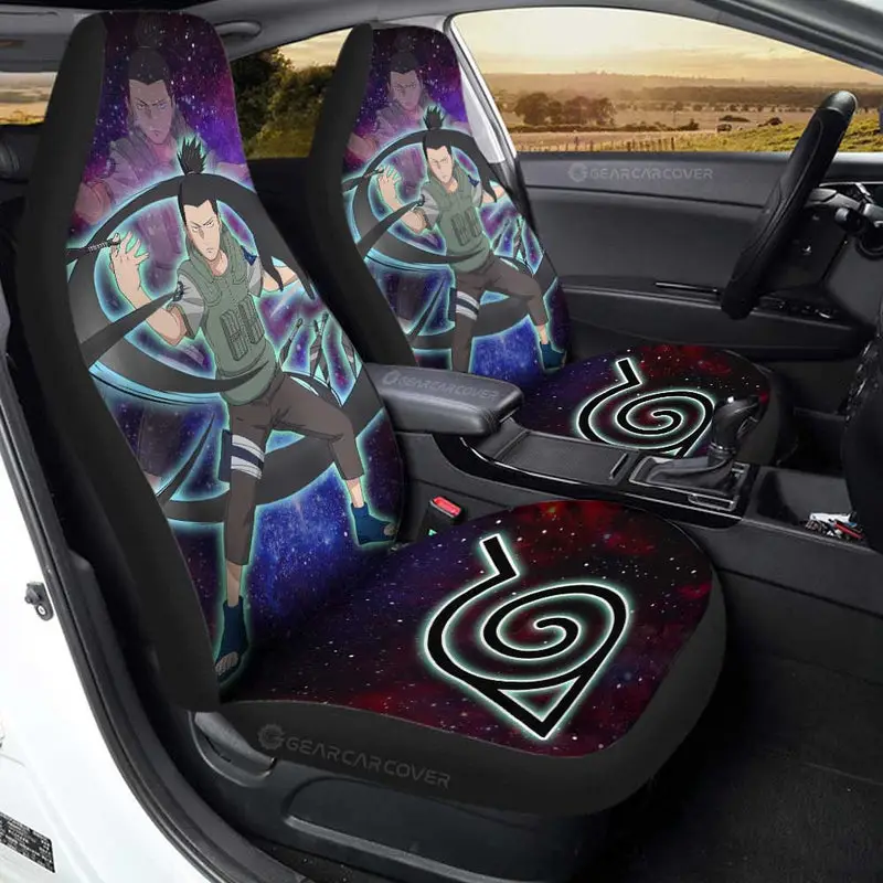 Anime Car Seat Covers Custom Nara Shikamaru Galaxy Style Car Accessories 