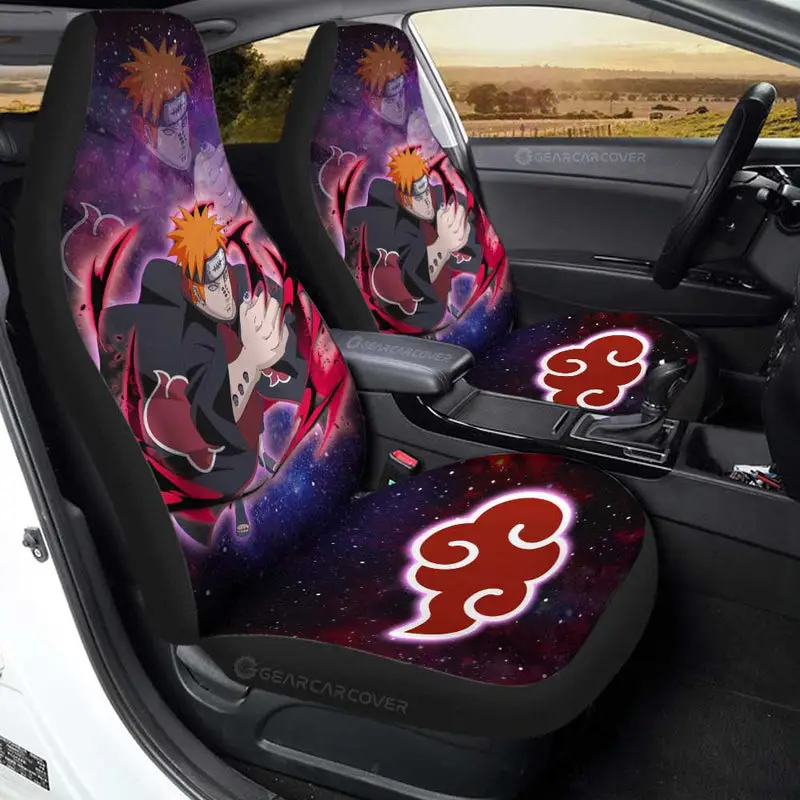 Anime Car Seat Covers Custom Pain Galaxy Style Car Accessories 