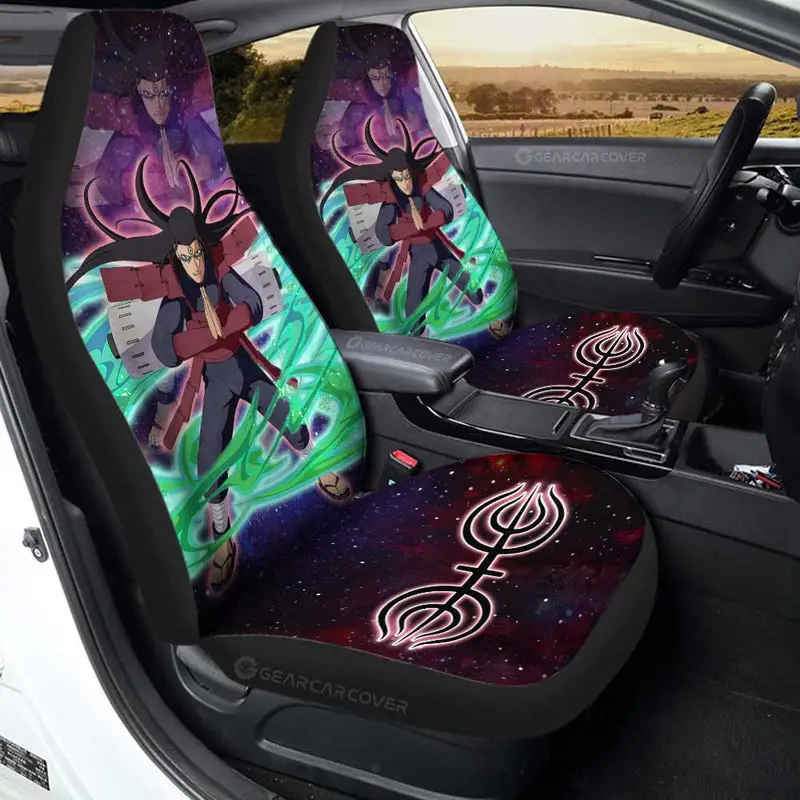 Anime Car Seat Covers Custom Senju Hashirama Galaxy Style Car Accessories 
