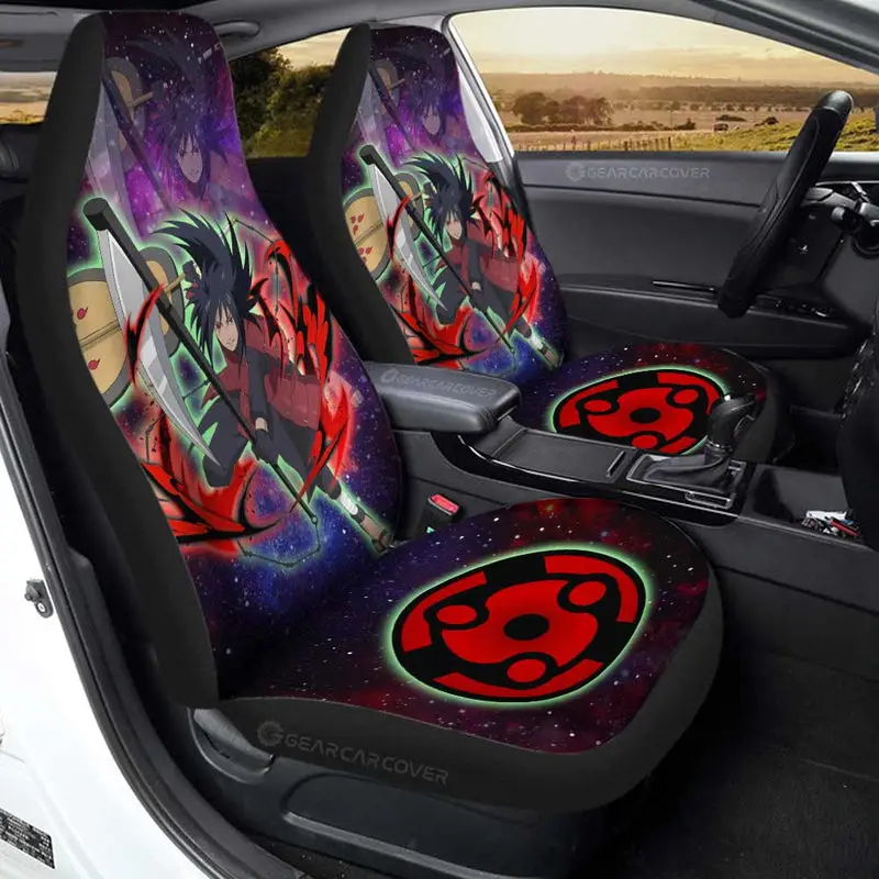 Anime Car Seat Covers Custom Uchiha Madara Galaxy Style Car Accessories 