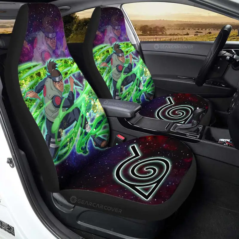 Anime Car Seat Covers Custom Umino Iruka Galaxy Style Car Accessories 