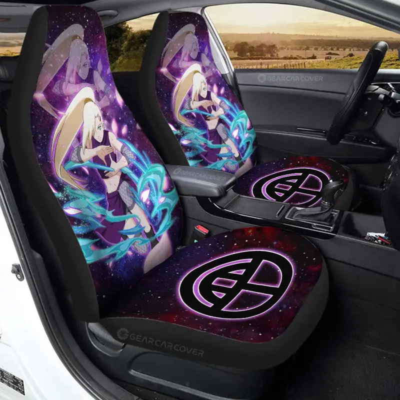 Anime Car Seat Covers Custom Yamanaka Ino Galaxy Style Car Accessories 