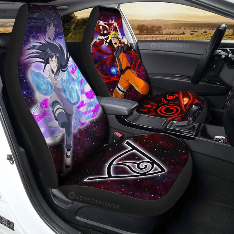 Anime Car Seat Covers Uzumaki And Hinata Galaxy Style Car Accessories 