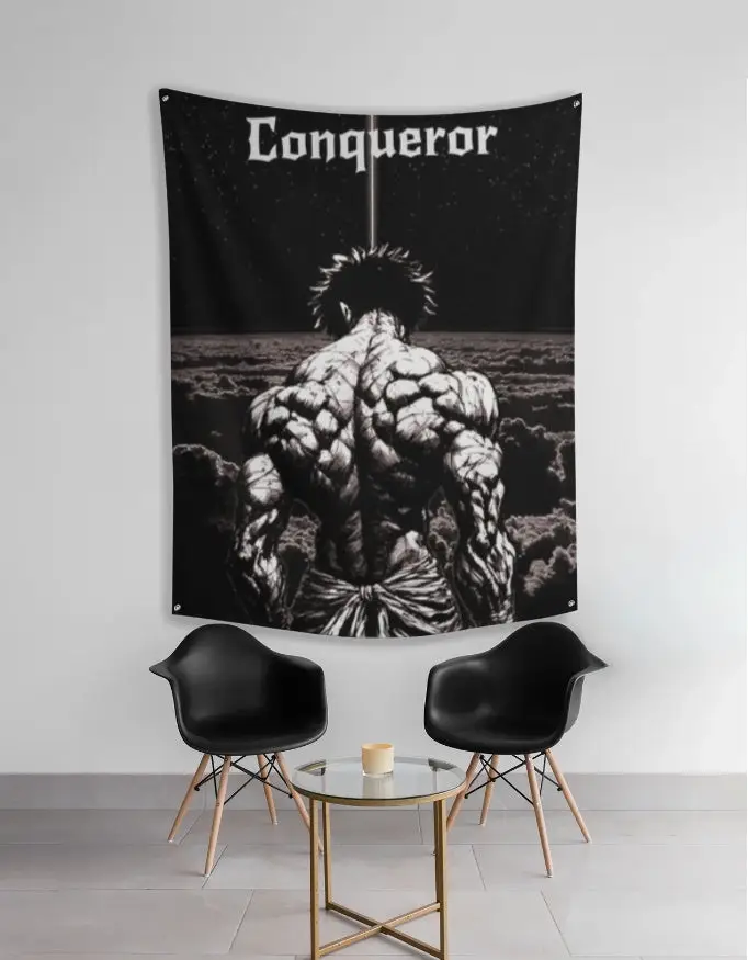 anime conqueror tapestry - Large Wall Art